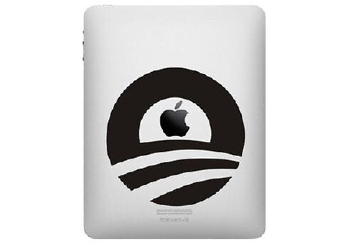 Adhesivo de Vinilo para iPad con Logotipo Obama O