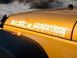 Jeep Black Mountain Rubicon lado del capó Calcomanías gráficas pegatinas se adapta a todos los modelos
