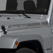 Pegatinas de vinilo con rayas y letras para capó lateral para Jeep Renegade 2