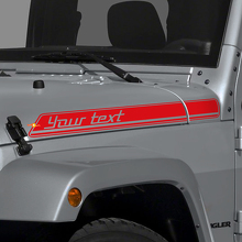 Pegatinas de vinilo con rayas y letras para capó lateral para Jeep Renegade 3