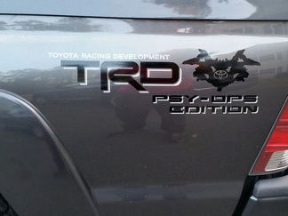 Toyota Racing Development TRD PSY-OPS 4X4 lado de la cama Calcomanías gráficas pegatinas