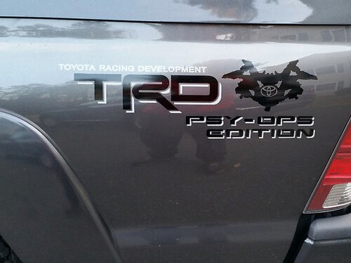 Pegatina de vinilo para el lateral del vehículo edición TRD Psy-Ops para Toyota Tundra