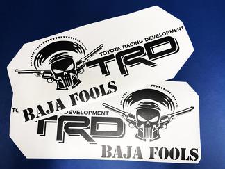 Toyota Racing Development TRD BAJA FOOLS Punisher edition 4X4 lado de la cama Calcomanías gráficas pegatinas