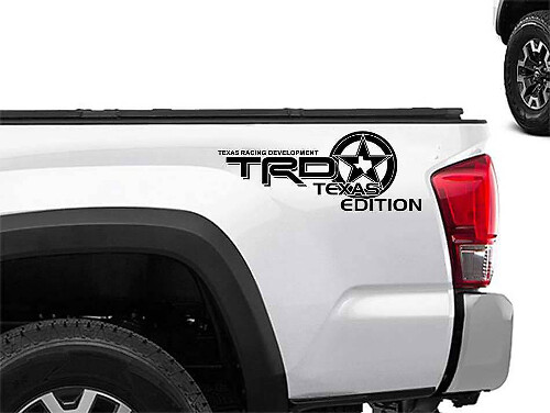 Kit de Calcomanías para Lado de Caja Edición Texas TRD para Camiones Toyota