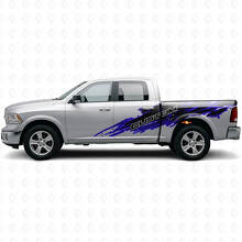Kit de Calcomanías Laterales de Vinilo con Letras Personalizadas en Estilo Salpicadura de Barro para Dodge Ram_2