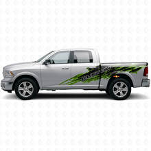 Kit de Calcomanías Laterales de Vinilo con Letras Personalizadas en Estilo Salpicadura de Barro para Dodge Ram_3