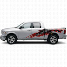 Kit de Calcomanías Laterales de Vinilo con Letras Personalizadas en Estilo Salpicadura de Barro para Dodge Ram_4