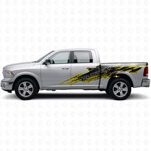Kit de Calcomanías Laterales de Vinilo con Letras Personalizadas en Estilo Salpicadura de Barro para Dodge Ram_6