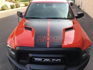 Dodge Ram Hemi Rebel Hood Logo Camión Vinilo Calcomanía Gráfico Pickup