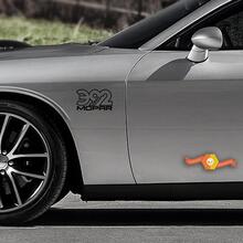 2 Dodge 392 6.4L SRT HEMI MOPAR Hellcat Challenger Shakedown Vinilo adhesivo gráfico
 2