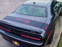 Dodge Challenger Charger SRT Hellcat Stripe Hell Cat Vinilo adhesivo gráfico 2 colores
 2