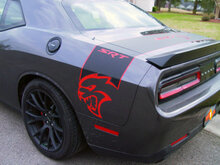 Dodge Challenger Charger SRT Hellcat Stripe Hell Cat Vinilo adhesivo gráfico 2 colores
 3
