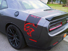 Calcomanía de Vinilo para Lados del Maletero Estilo Hellcat para Dodge Challenger_3