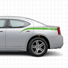 Vinilos laterales con franjas curvas personalizadas para Dodge Charger 2006-2010_3