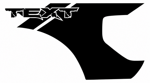 Vinilo adhesivo personalizado para la cama del camión Musclecar power truck 2010-2014