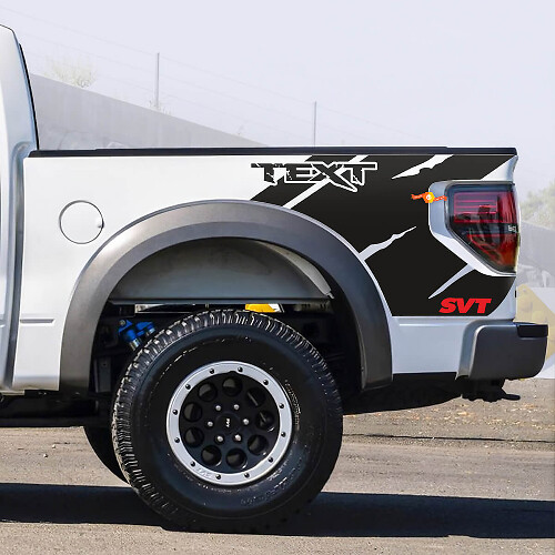 FORD RAPTOR F-150 SVT cama vinilo calcomanías gráficas pegatinas se adapta a modelos 2010-2014 2 colores