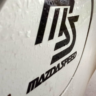 Calcomanía de velocidad de Mazda, tapa de tanque de combustible, pegatina de vinilo para puerta