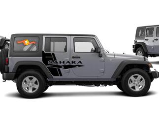 Side Swipe Jeep SAHARA Gráficos Calcomanías para vehículos, gráficos, pegatinas de vinilo