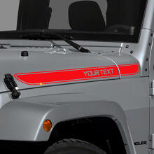 Calcomanía de vinilo para capó para Jeep Wrangler 2