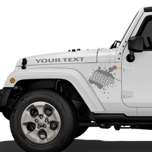 Mud Tire Tracks Jeep Vinilo Decal Hood Rubicon Renegade Sticker Car Truck Vehicle kit 2