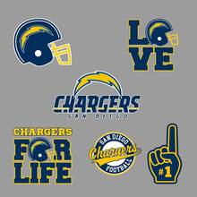 El equipo de Los Angeles Chargers National Football League (NFL) fan wall vehículo portátil, etc. calcomanías pegatinas 2