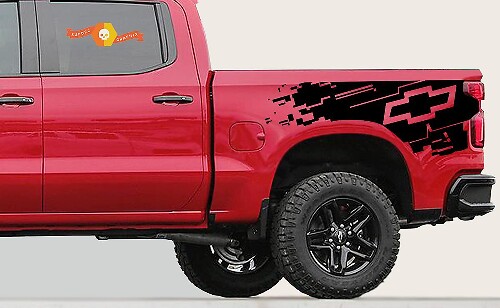 Kit de vinilo adhesivo para la cama lateral con logo Chevrolet para Chevrolet Silverado 2019