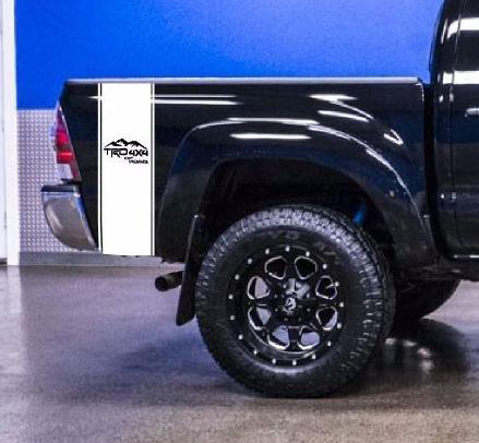 Kit de 2 pegatinas de rayas para TOYOTA TACOMA TUNDRA cabrestante de gancho de luz de espejo trasero