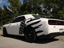 Pegatina lateral desgastada de la bandera de EE. UU. que se adapta a Musclecar Musclecarmodel Dodge Charger Chevy Camaro
_2