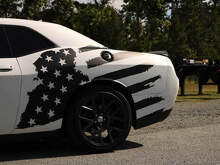 Pegatina lateral desgastada de la bandera de EE. UU. que se adapta a Musclecar Musclecarmodel Dodge Charger Chevy Camaro
_3
