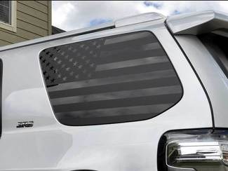 TOYOTA 4RUNNER American Flag Side Quarter Window Decal Fits 2010 - 2017 5th Gen