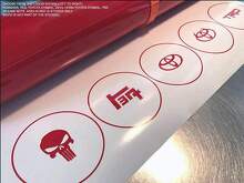 Juego de calcomanías de vinilo con logo de calavera TRD TEQ para tapas centrales de ruedas de coches Toyota_2