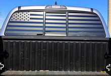 Vinilo adhesivo personalizado de bandera americana para ventana trasera de camión o SUV_2