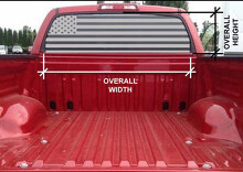 Vinilo adhesivo personalizado de bandera americana para ventana trasera de camión o SUV_3
