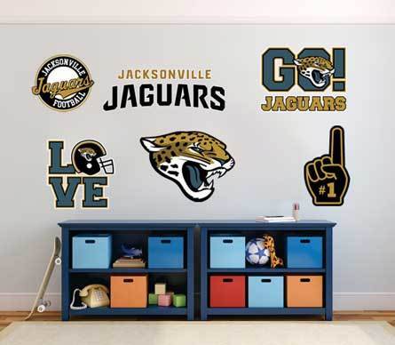 El equipo de fútbol profesional estadounidense de los Jacksonville Jaguars, la Liga Nacional de Fútbol Americano (NFL), la pared del ventilador, el cuaderno del vehículo, etc., calcomanías adhesivas