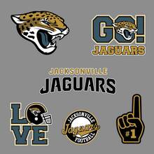El equipo de fútbol profesional estadounidense de los Jacksonville Jaguars, la Liga Nacional de Fútbol Americano (NFL), la pared del ventilador, el cuaderno del vehículo, etc., calcomanías adhesivas 2