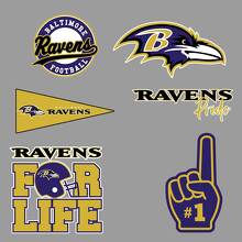 El equipo de fútbol americano profesional de los Baltimore Ravens, la Liga Nacional de Fútbol Americano (NFL), la pared del ventilador, el cuaderno del vehículo, etc., calcomanías adhesivas 2