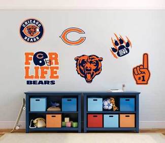 Chicago Bears equipo de fútbol americano profesional Liga Nacional de Fútbol (NFL) fan wall vehículo notebook etc calcomanías pegatinas