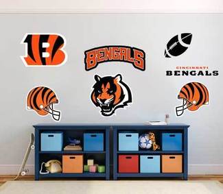 Cincinnati Bengals equipo de fútbol americano profesional Liga Nacional de Fútbol (NFL) fan wall vehículo notebook etc calcomanías pegatinas