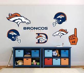 Denver Broncos equipo de fútbol americano profesional Liga Nacional de Fútbol (NFL) fan wall vehículo notebook etc calcomanías pegatinas