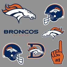 Denver Broncos equipo de fútbol americano profesional Liga Nacional de Fútbol (NFL) fan wall vehículo notebook etc calcomanías pegatinas 2