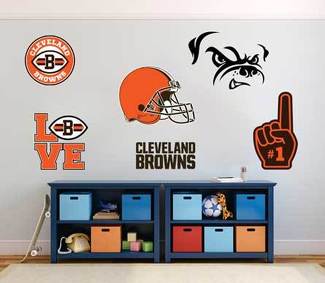 Cleveland Browns Equipo de fútbol americano Liga Nacional de Fútbol Americano (NFL) fan wall vehículo notebook etc calcomanías pegatinas