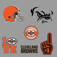 Cleveland Browns Equipo de fútbol americano Liga Nacional de Fútbol Americano (NFL) fan wall vehículo notebook etc calcomanías pegatinas 2