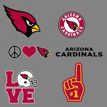 Arizona Cardinals Equipo de fútbol americano Liga Nacional de Fútbol (NFL) fan wall vehículo notebook etc calcomanías pegatinas 2