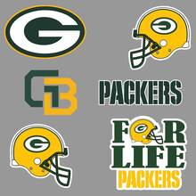 Green Bay Packers Equipo de fútbol americano Liga Nacional de Fútbol (NFL) fan wall vehículo notebook etc calcomanías pegatinas 2