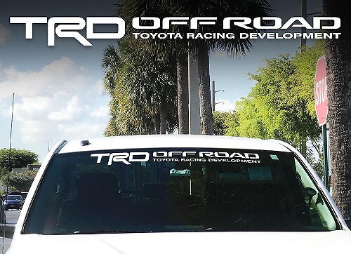 Vinilo adhesivo para parabrisas TRD Off Road para coches Toyota