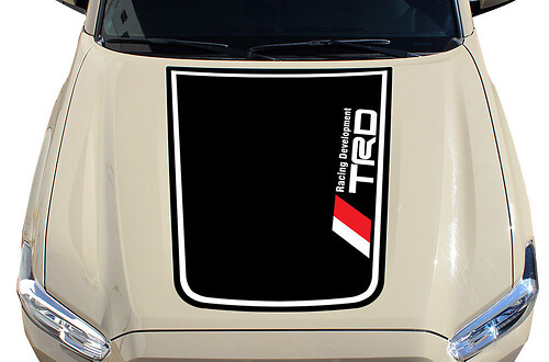 Vinilo adhesivo tipo envoltura para capó estilo TRD para Toyota Tacoma 2016-2017