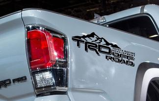 2 TRD Toyota Tacoma Tundra Calcomanías Vinilo Pegatina gráficos todoterreno 4x4 1