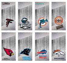 Juego de pegatinas de vinilo para tablero de cornhole con logo personalizado de equipo NFL_3