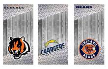 Juego de pegatinas de vinilo para tablero de cornhole con logo personalizado de equipo NFL_4