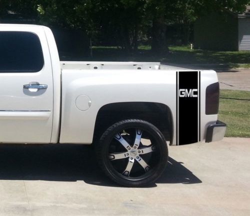 Pegatina adhesiva de vinilo con diseño de franja contorno para la cabecera de GMC Sierra